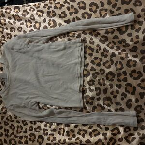 H&M Divided Beige Ribbed Top